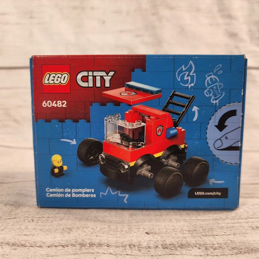 LEGO City Fire Truck 60482 and Police Truck 60481 Great Vehicles Set Bundle New